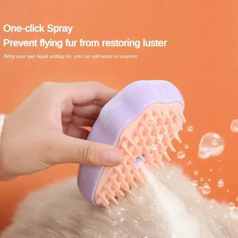 3 in 1 Cat Comb Electric Spray Cat Steam Brush