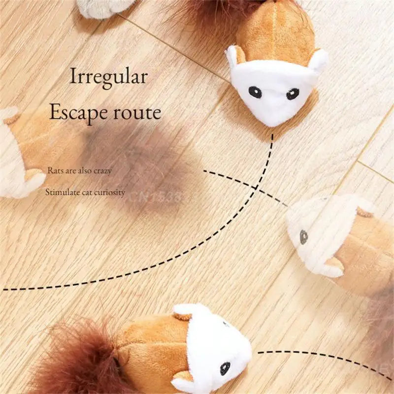 Fun Interactive Moving Mouse Toy For Cats