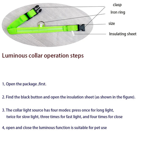 Glow In The Dark Dog collar