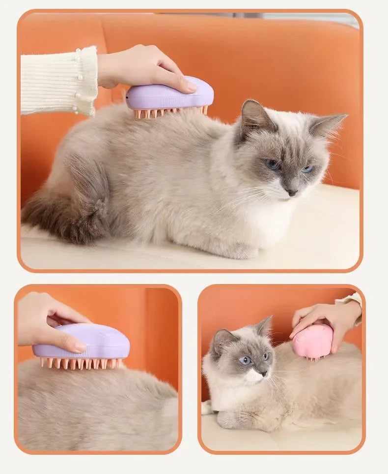 3 in 1 Cat Comb Electric Spray Cat Steam Brush